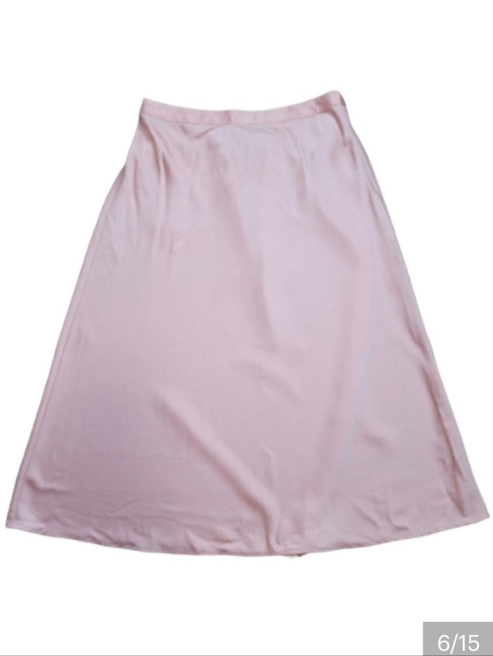 J. Crew Women's 90's Vintage satin slip skirt midi coral pink xs - Picture 6 of 15
